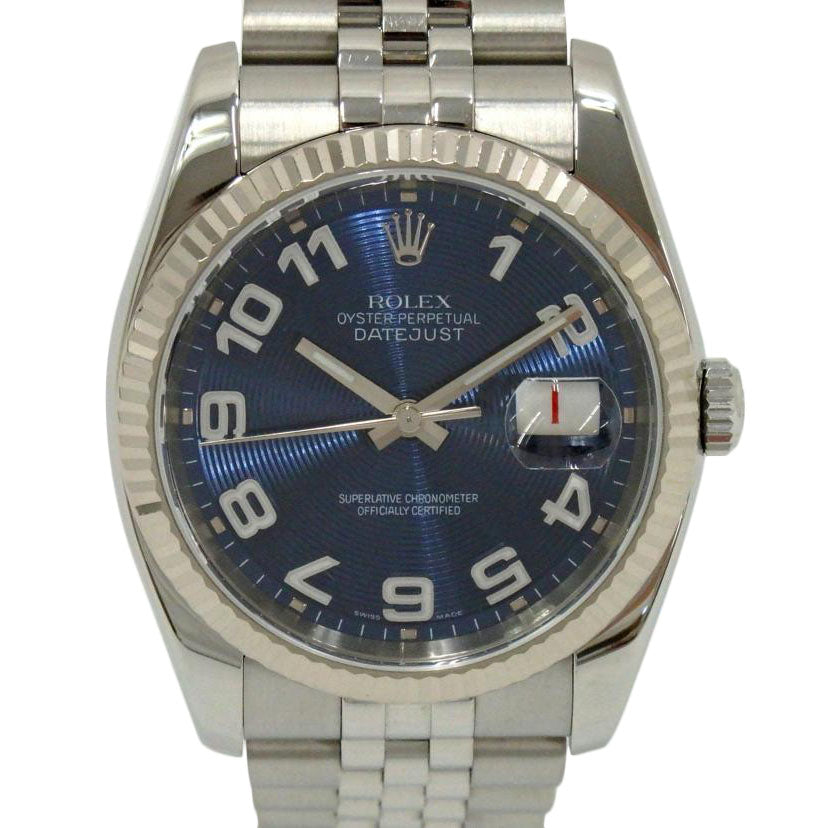 ROLEX ロレックス/DATE JUST/ブルー文字盤/116234//D046595/ABランク/77