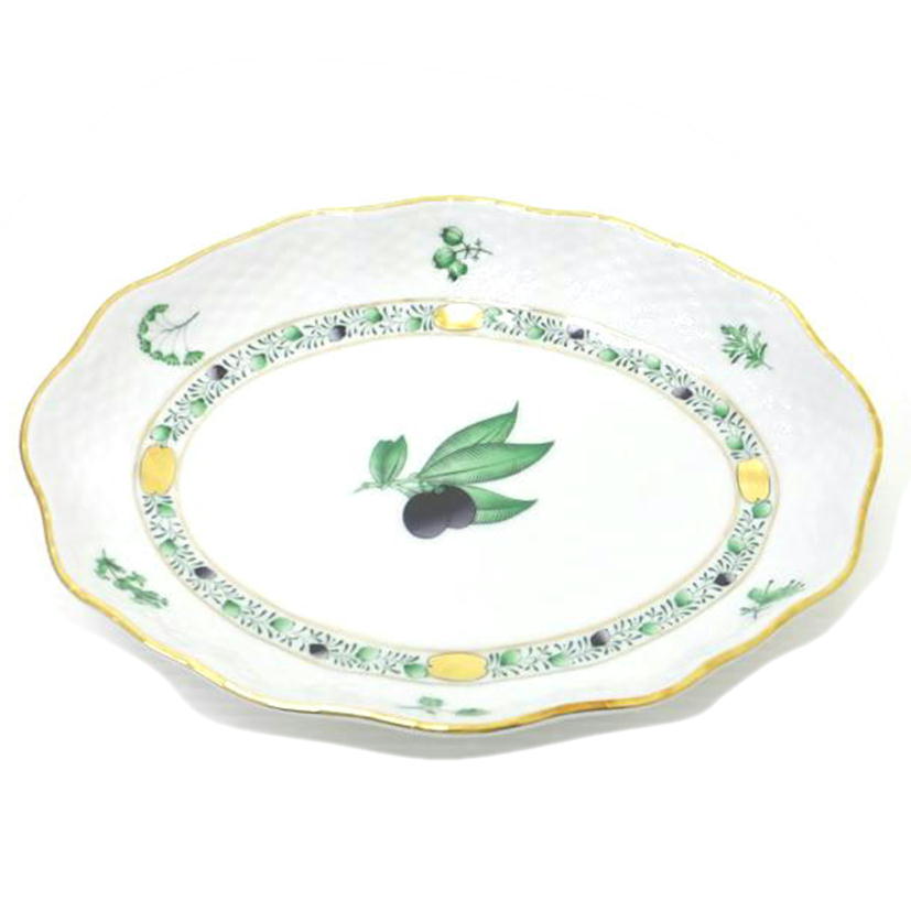 HEREND/ オーバルディッシュプレート//Bランク/88