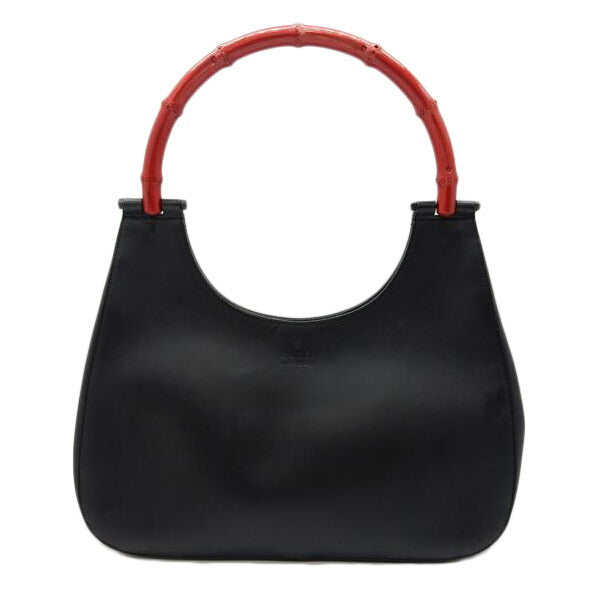 GUCCI グッチ/バンブーストラップショルダー/コーティング/ブラック/001 3739//3444/Bランク/02