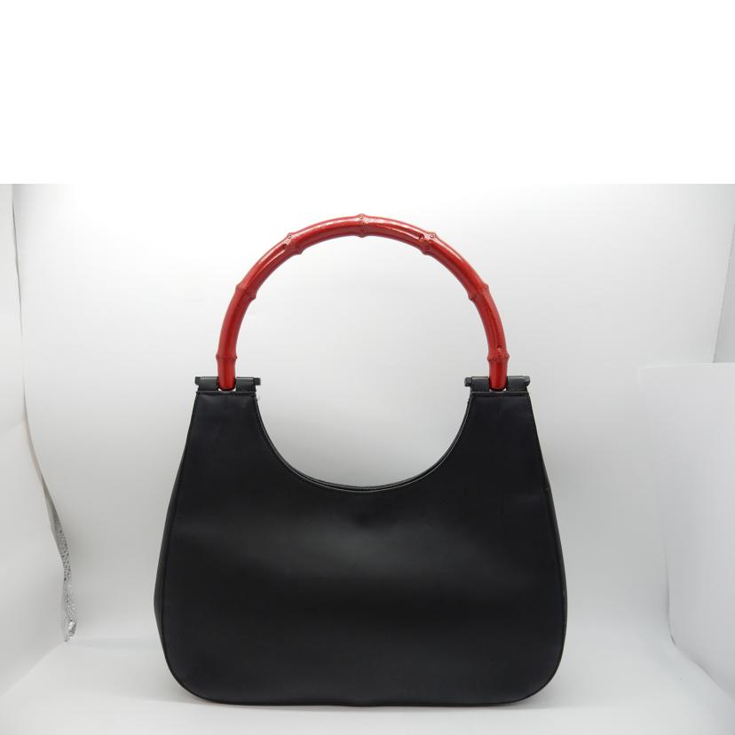 GUCCI グッチ/バンブーストラップショルダー/コーティング/ブラック/001 3739//3444/Bランク/02