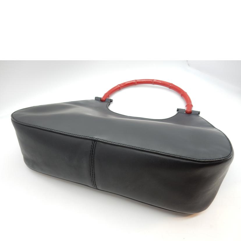 GUCCI グッチ/バンブーストラップショルダー/コーティング/ブラック/001 3739//3444/Bランク/02