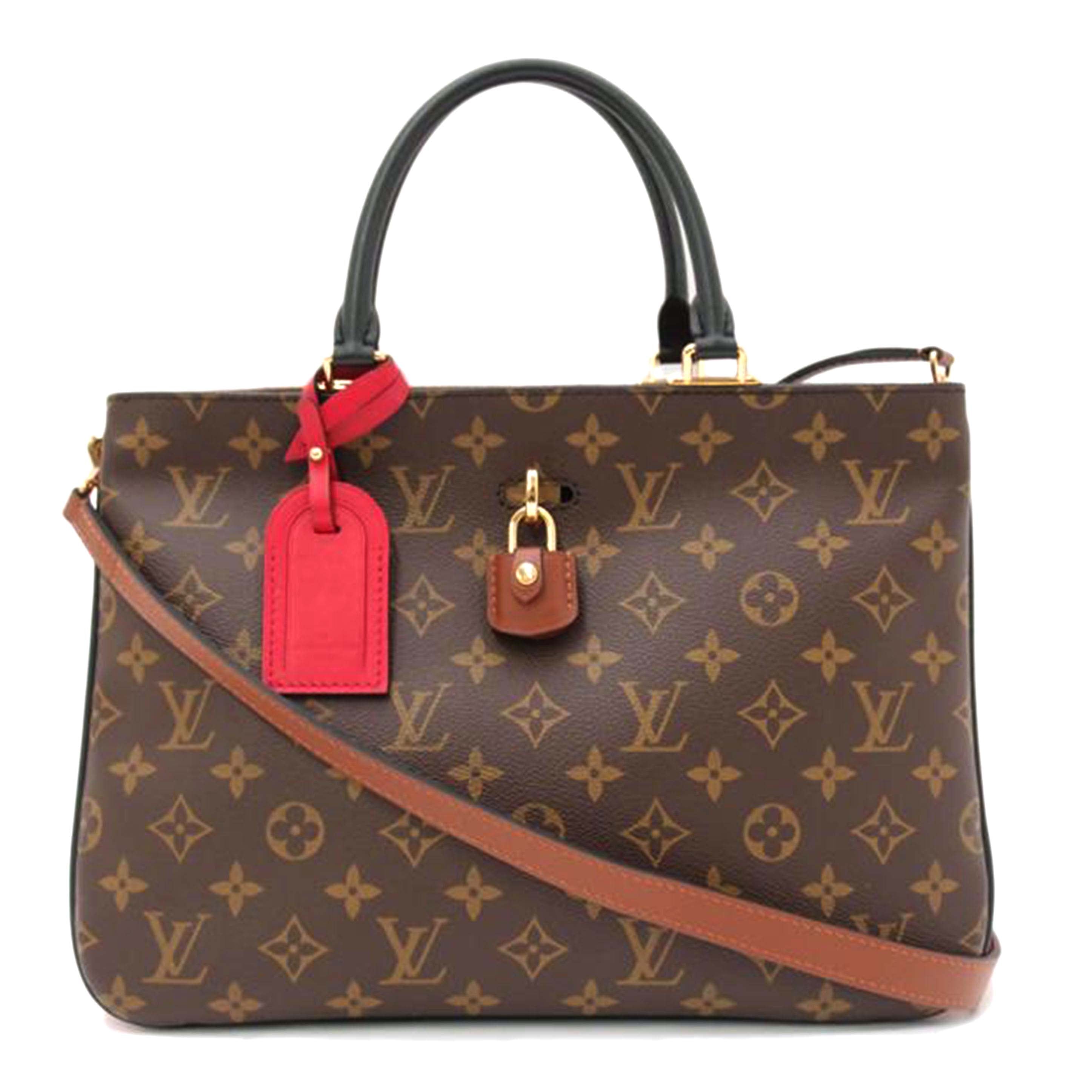 ＬＯＵＩＳ ＶＵＩＴＴＯＮ ルイヴィトン トート ２ＷＡＹ 赤 肩掛け