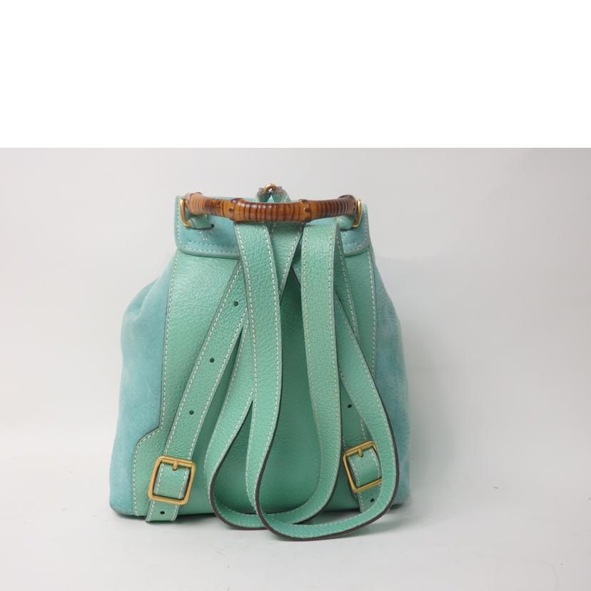 GUCCI グッチ/ミニリュックサック/スエードレザー/エメラルドグリーン/003.1998//0030/Bランク/84