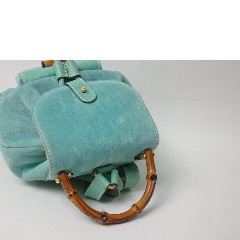 GUCCI グッチ/ミニリュックサック/スエードレザー/エメラルドグリーン/003.1998//0030/Bランク/84
