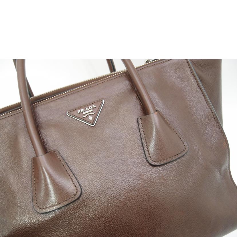 PRADA プラダ ハンド 斜め掛け 茶 通勤 通学 A4対応 レディース/レザー2wayトート/ブラウン/BN2619//165 58 N/ABランク/69