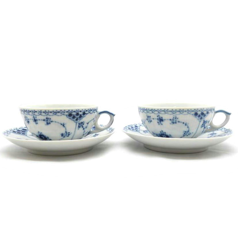 ROYAL COPENHAGEN ロイヤルコペンハーゲン/ブルーフルーテッド/カップ&ソーサー2客セット//Aランク/03
