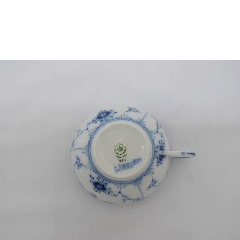 ROYAL COPENHAGEN ロイヤルコペンハーゲン/ブルーフルーテッド/カップ&ソーサー2客セット//Aランク/03