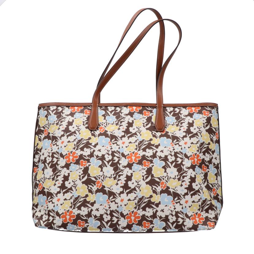 TORY BURCH トリーバーチ/トートバッグ 花柄 茶系 /10010539//Bランク/75