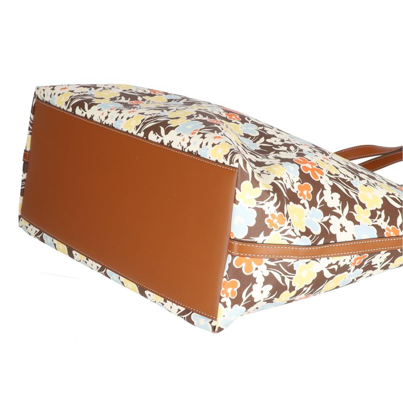 TORY BURCH トリーバーチ/トートバッグ 花柄 茶系 /10010539//Bランク/75