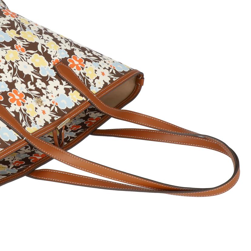 TORY BURCH トリーバーチ/トートバッグ 花柄 茶系 /10010539//Bランク/75