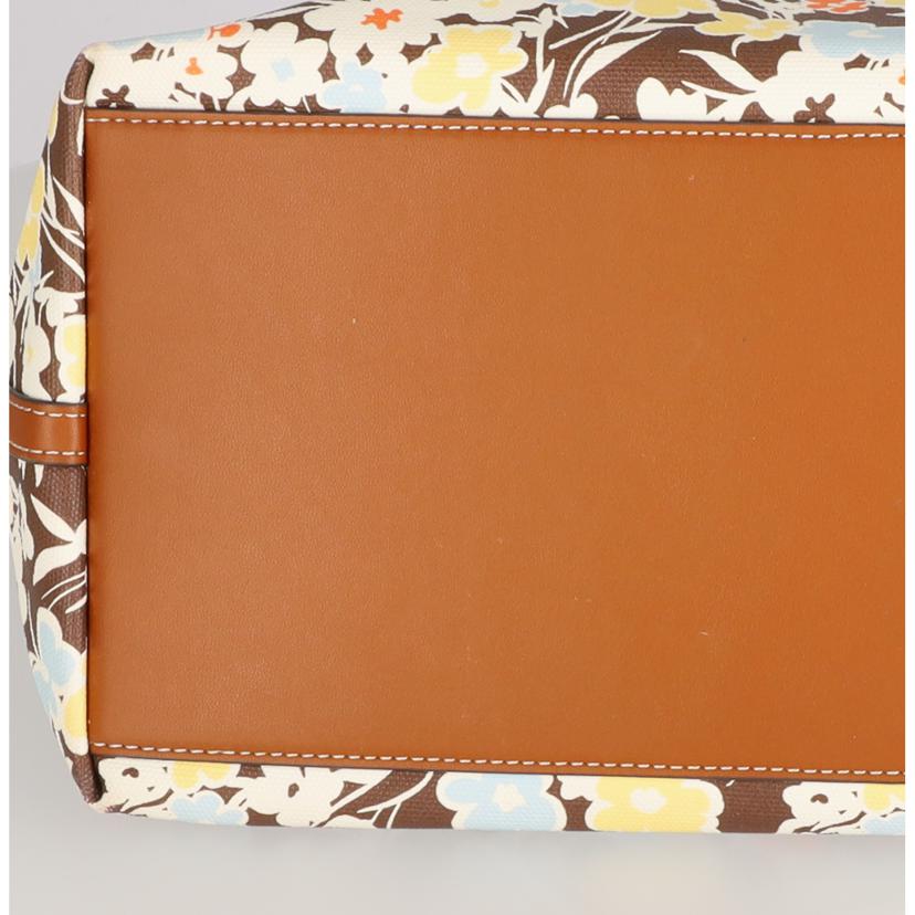 TORY BURCH トリーバーチ/トートバッグ 花柄 茶系 /10010539//Bランク/75