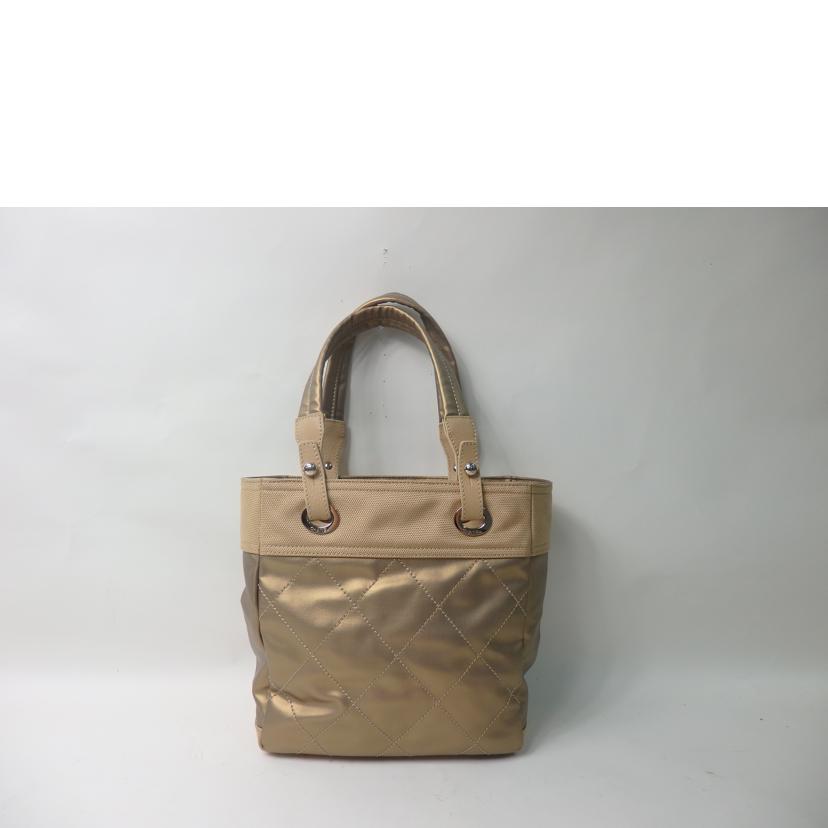 CHANEL シャネル/パリビアリッツトートPM/ゴールド//11322285/ABランク/84