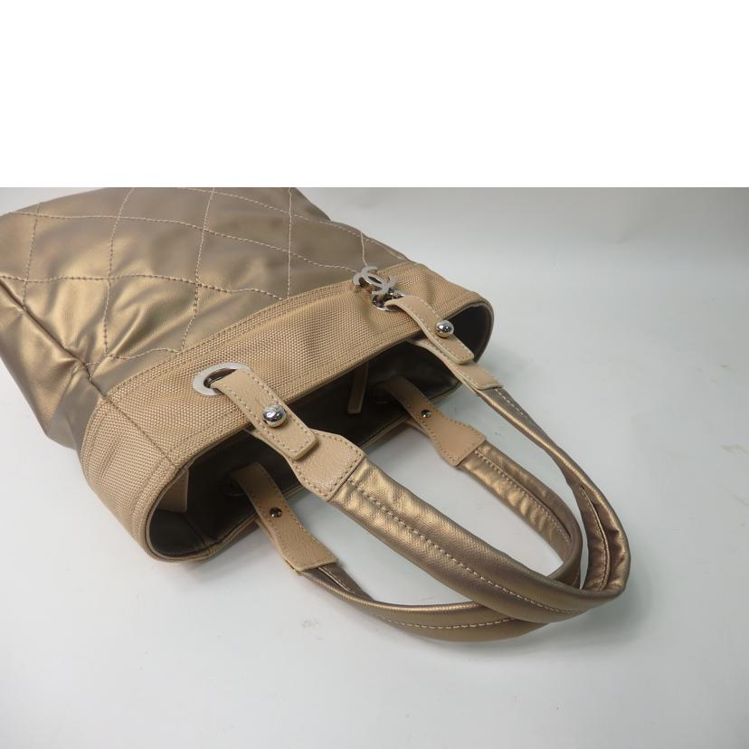 CHANEL シャネル/パリビアリッツトートPM/ゴールド//11322285/ABランク/84