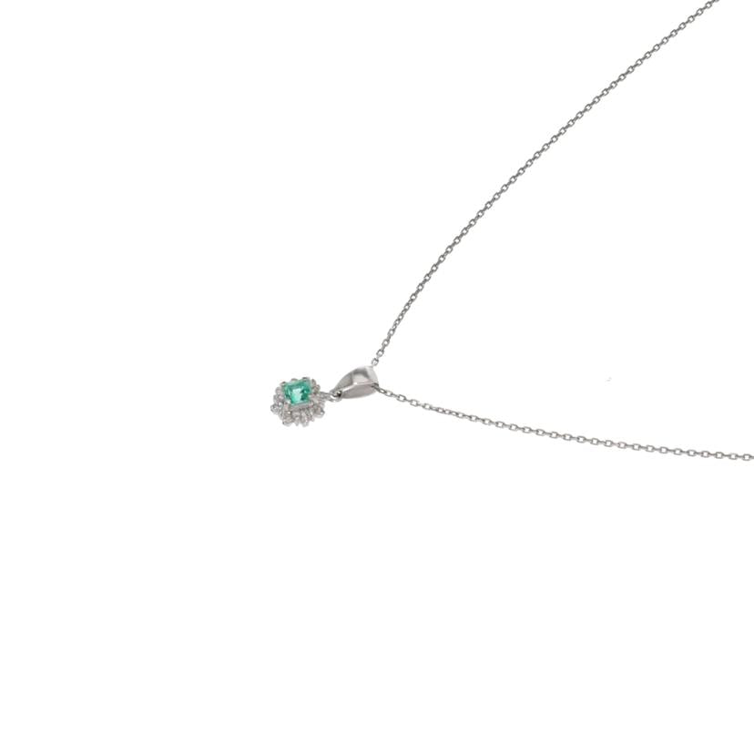 Pt850/900/PtエメラルドダイヤNC 0.20/0.09/2.3//0.20/0.09/Aランク/75