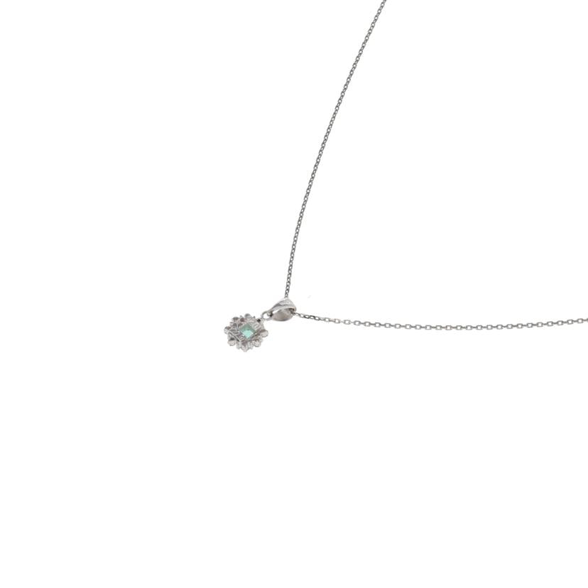 Pt850/900/PtエメラルドダイヤNC 0.20/0.09/2.3//0.20/0.09/Aランク/75