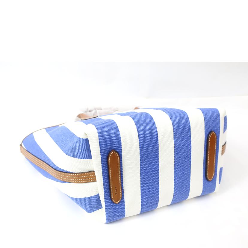 POLO RALPH LAUREN ラルフローレン/ストライプド キャンバス ミディアム Bellport トートバッグ 2WAY/WAPBAG0G620318//SAランク/65