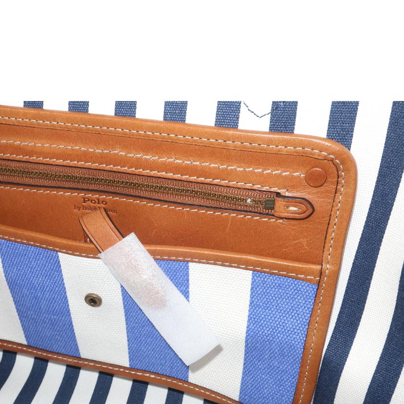 POLO RALPH LAUREN ラルフローレン/ストライプド キャンバス ミディアム Bellport トートバッグ 2WAY/WAPBAG0G620318//SAランク/65