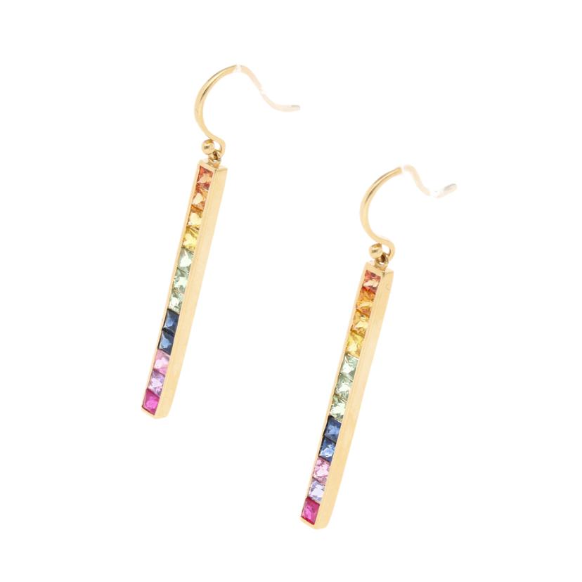 / K18ルビーダイヤピアス HBK-0001//SAランク/75