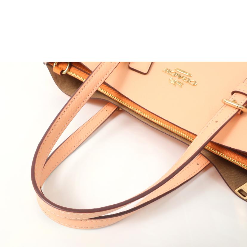 COACH コーチ/2WAYバッグ ハンド ショルダー コーラルピンク系/C4084//A2240/Aランク/65