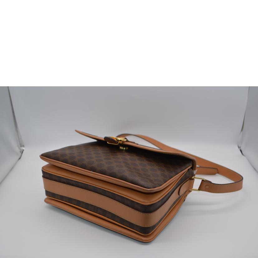 CELINE セリーヌ/マカダムラインヴィンテージレザーショルダー//M11/ABランク/89