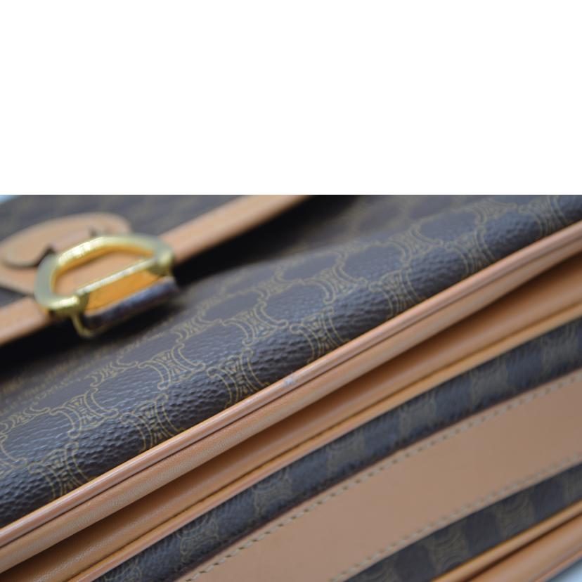 CELINE セリーヌ/マカダムラインヴィンテージレザーショルダー//M11/ABランク/89