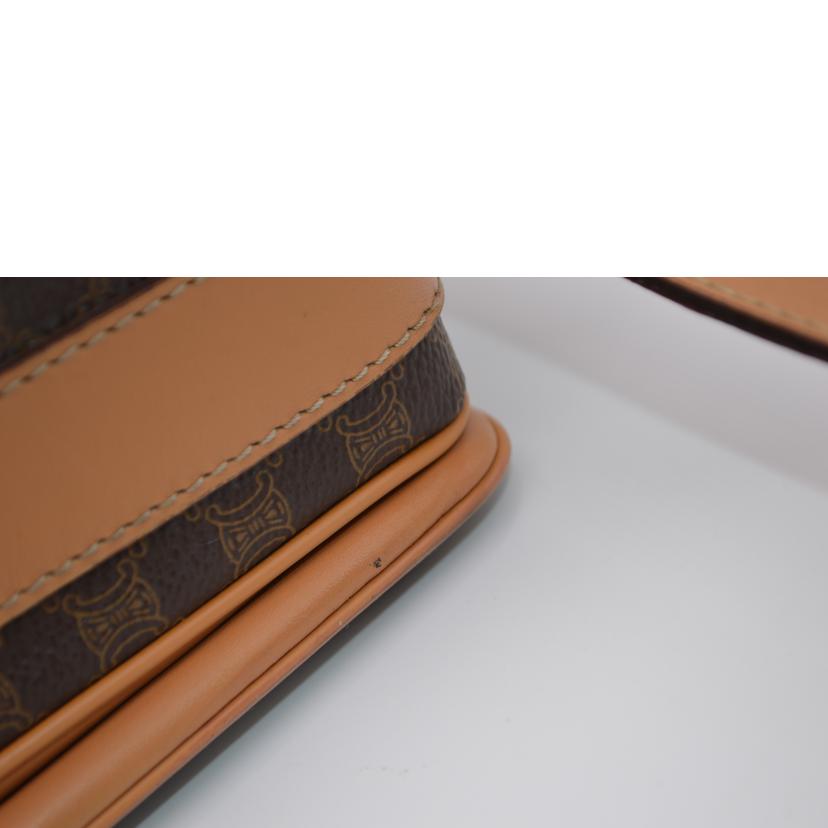 CELINE セリーヌ/マカダムラインヴィンテージレザーショルダー//M11/ABランク/89