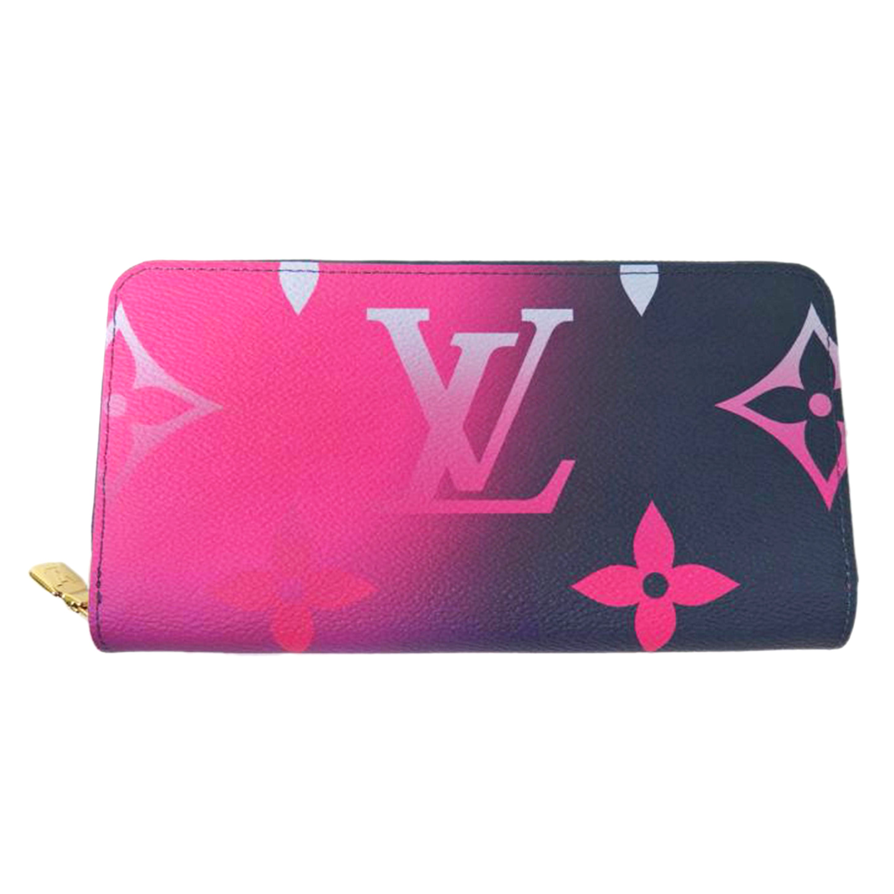 LV ルイヴィトン/ジッピー・ウォレット/モノグラム・ジャイアント/ミッドナイトフューシャ/M81349//RFID/SAランク/84