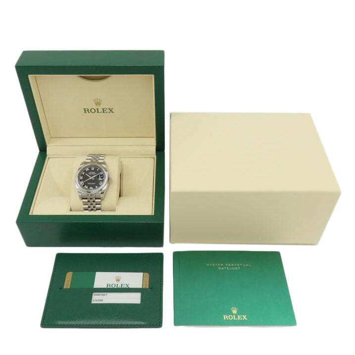 ROLEX ロレックス/DATE JUST/黒文字盤/116200//5V0076F7/Aランク/77