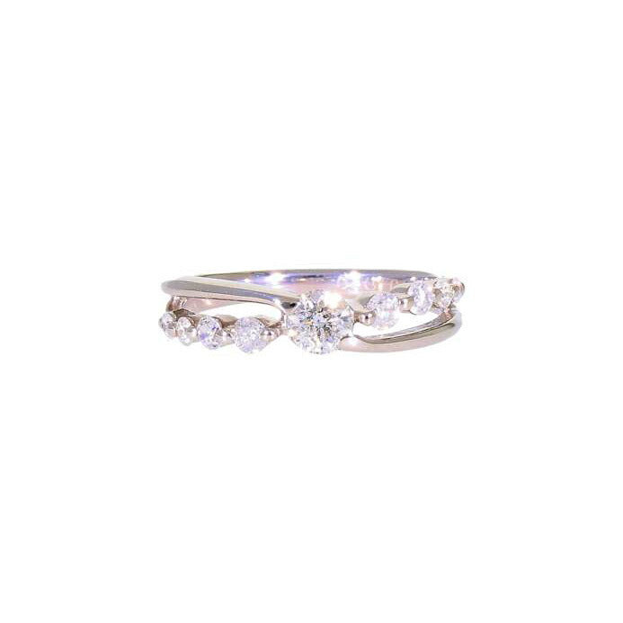 / PT900ダイヤリング0.30/0.30ct//Aランク/75