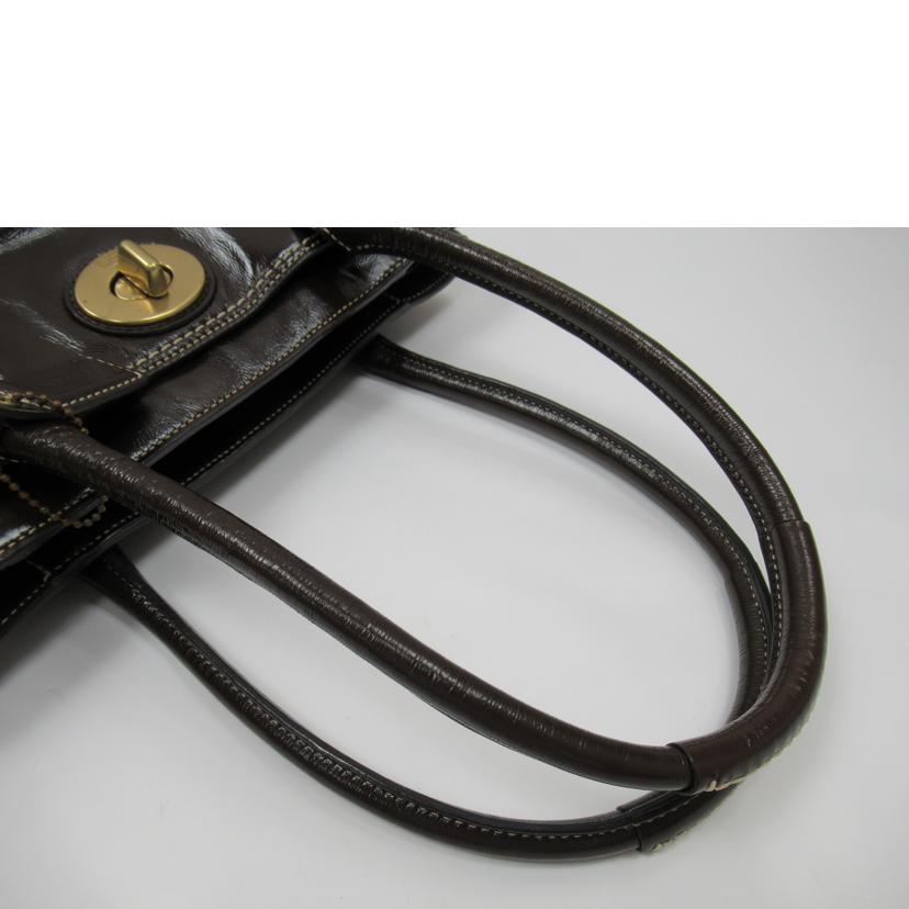 COACH コーチ/トートバッグ/パテントレザー/11788//B0893/Bランク/63