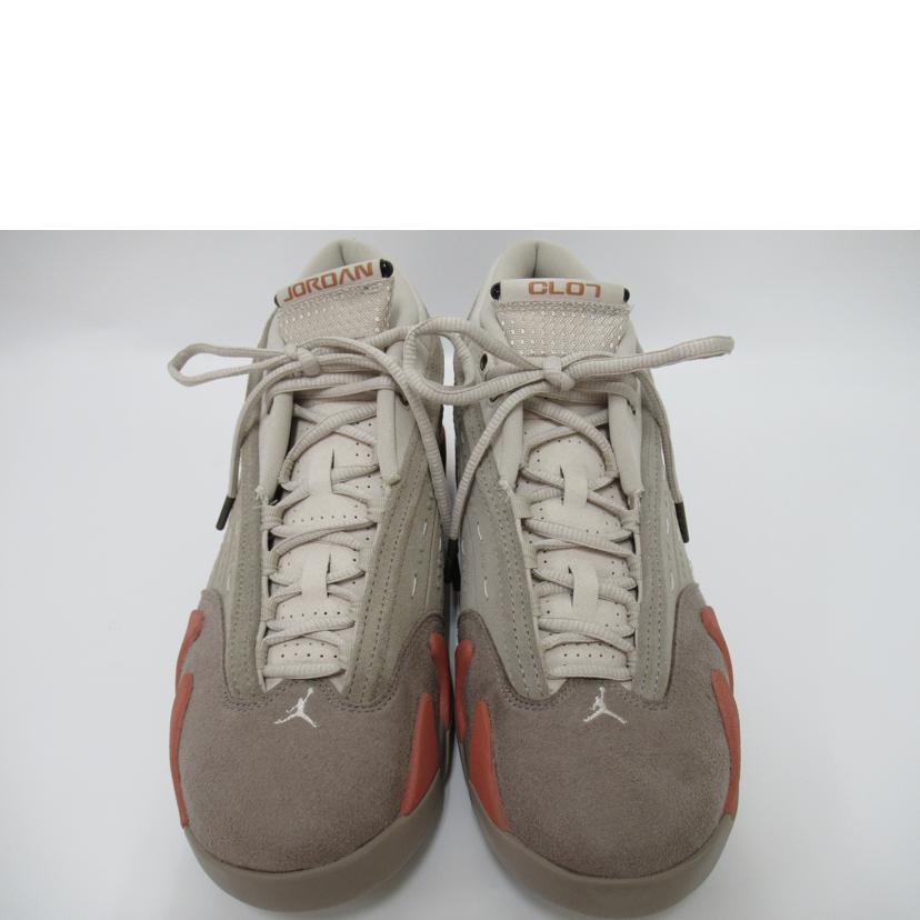 NIKE/エアジョーダン14×CLOT/Terracotta/DC9857-200//Aランク/63