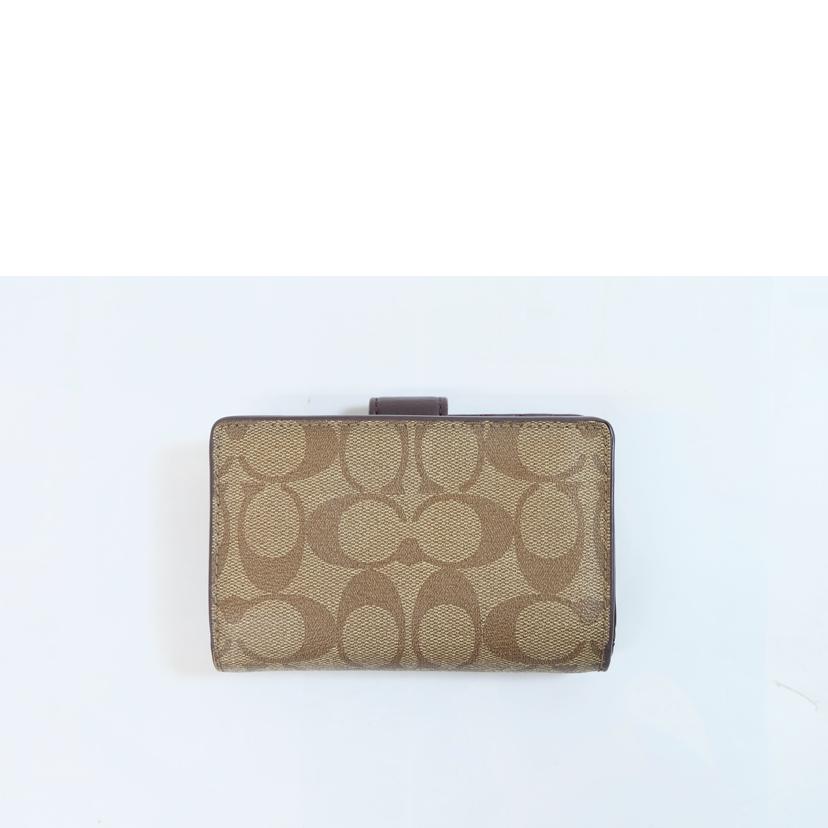 COACH コーチ/PVCシグネチャーミディアムコーナージップウォレット/F54023//F17**/Bランク/71