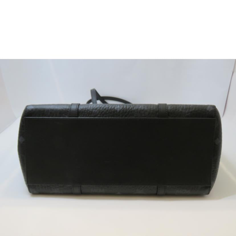 MCM/ロゴグラムヴィセトスレザートート/ノワール/MWPAATN03BK001//8151I/Aランク/90
