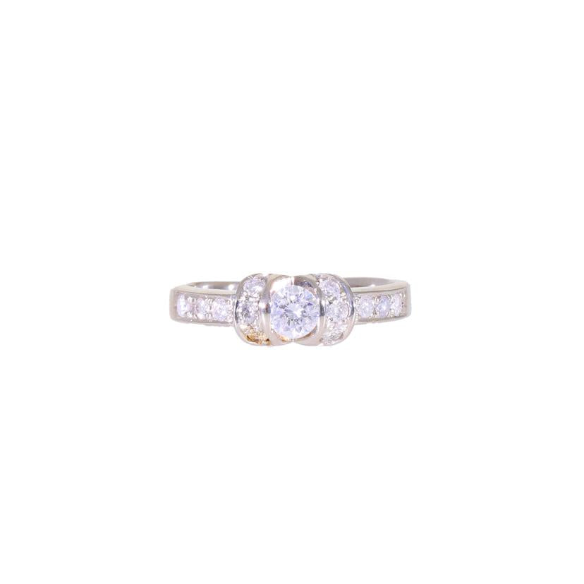 / PT900ダイヤリング0.25/0.25ct//ABランク/75