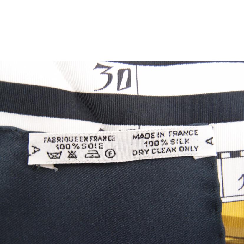 HERMES エルメス スカーフ 黒/カレ90/DIES ET HORE/ブラック//Aランク/69