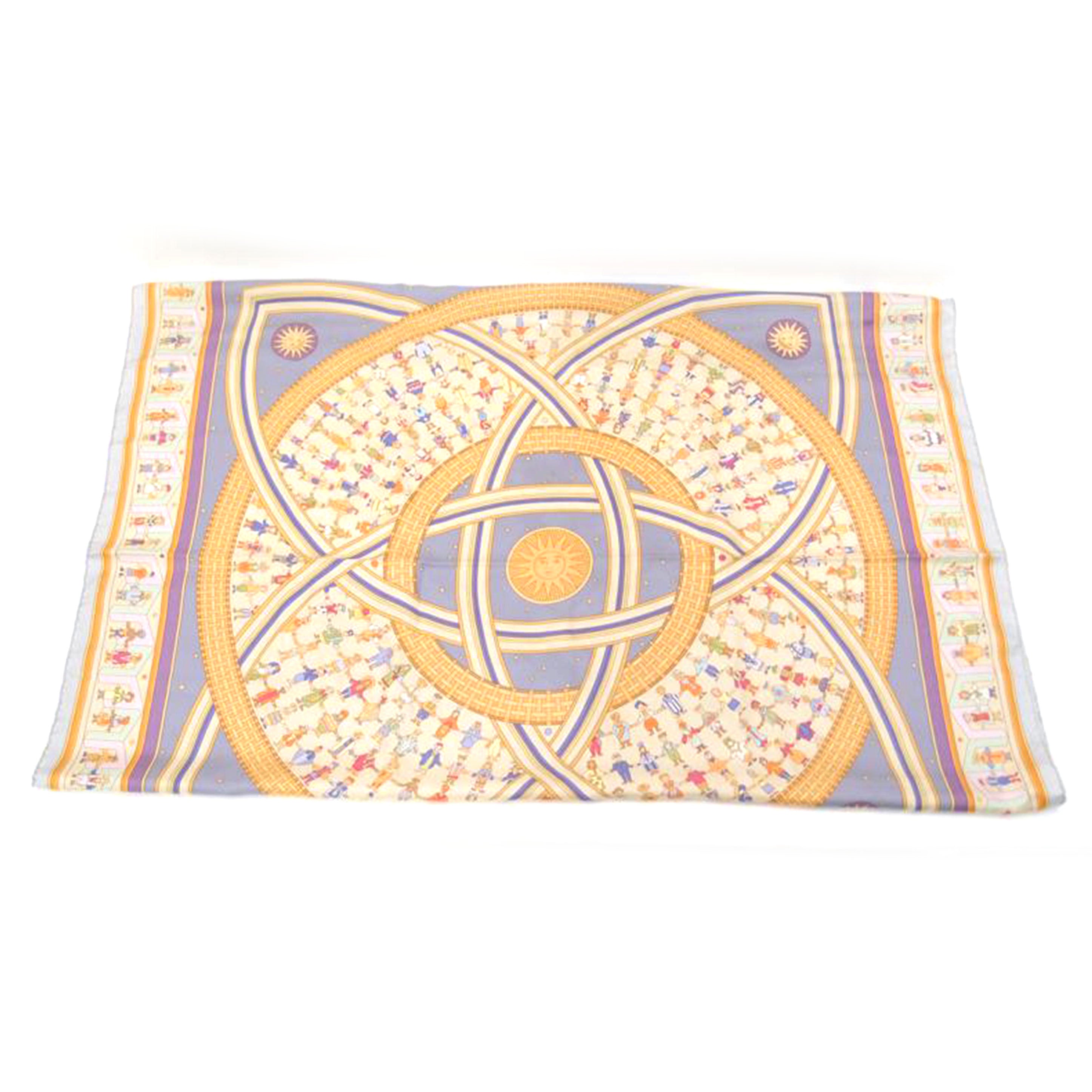 HERMES エルメス スカーフ 薄紫 ”手を差しのべる" レディース/カレ90/DONNER LA MAIN/パープル//ABランク/69