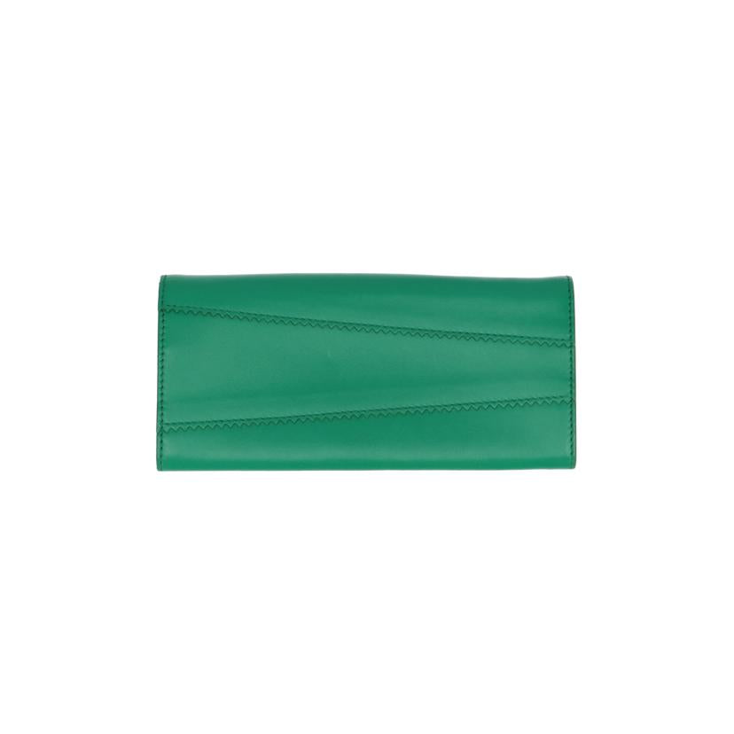 Ferragamo Ferragamo/ヴァラ二つ折り長財布/グリーン/IY-66//C675/Aランク/75