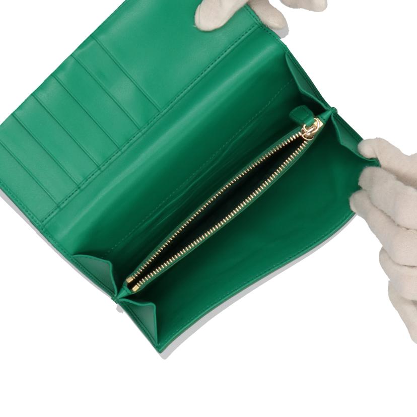 Ferragamo Ferragamo/ヴァラ二つ折り長財布/グリーン/IY-66//C675/Aランク/75