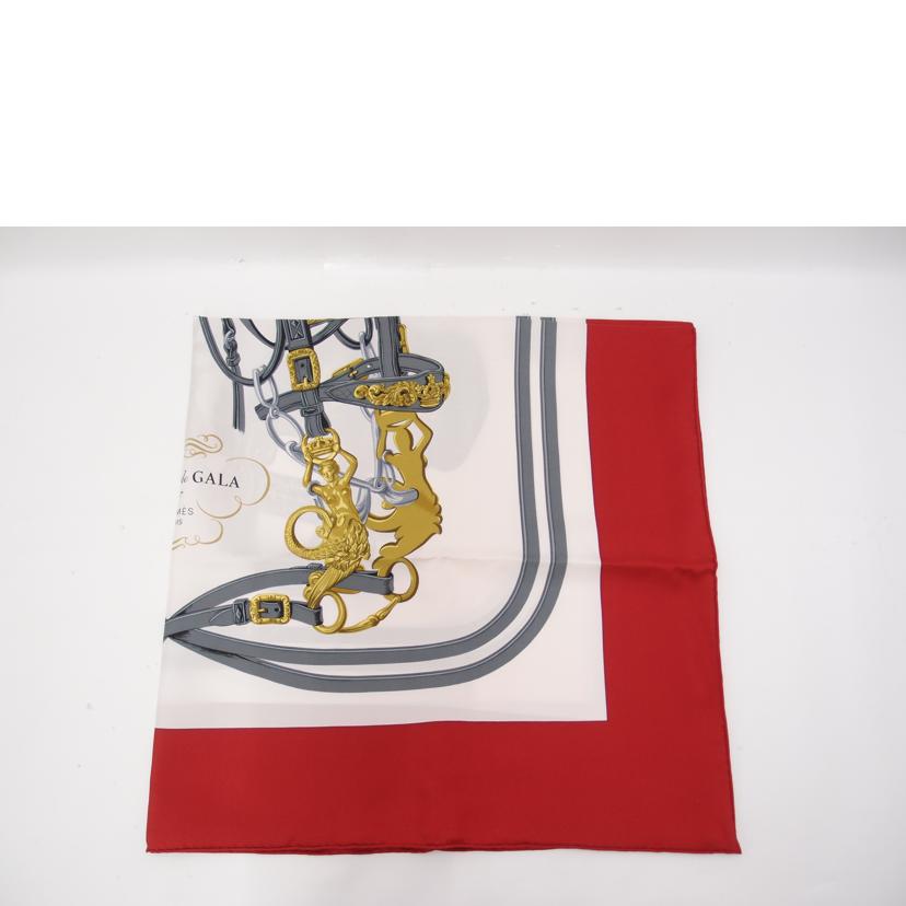 HERMES エルメス スカーフ 赤 レディース/カレ90/BRIDES de GALA/レッド//Aランク/69