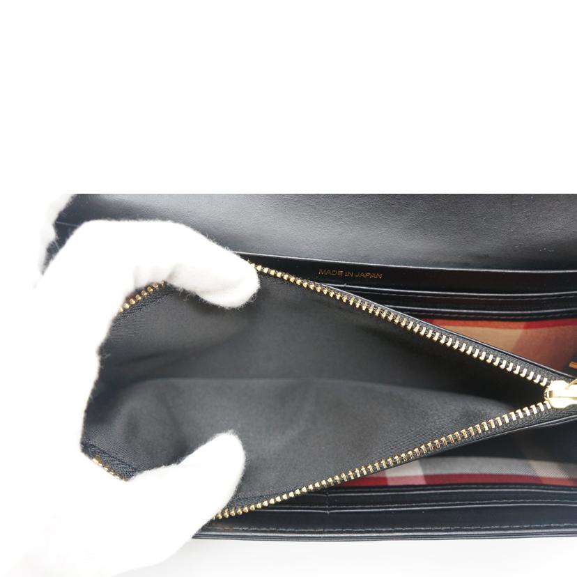 BLUE LABEL CRESTBRIDE ブルーレーベルクレストブリッジ/レザー長財布/黒/55215-877-09//SAランク/09