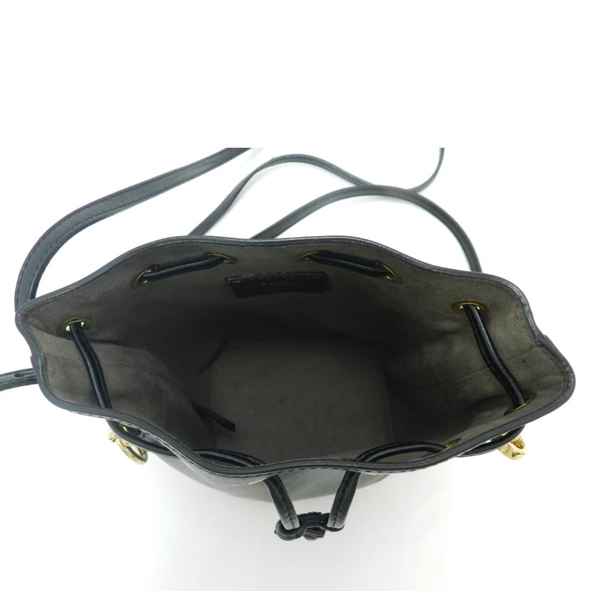 FENDI フェンディ 2WAY 斜め掛け 黒 レディース/ミニモントレゾール/ブラック/8BS010 A0KK//Aランク/69