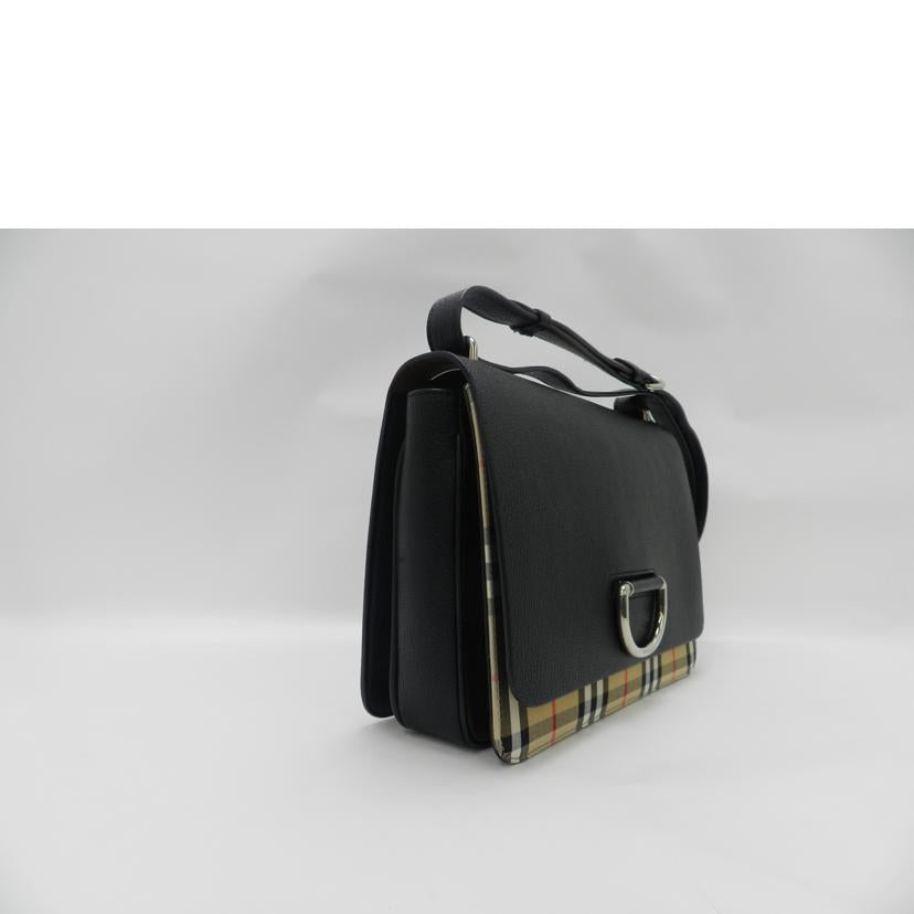 BURBERRY バーバリー 黒 斜め掛け レディース/バーバリーチェックショルダー/ブラック//Aランク/69