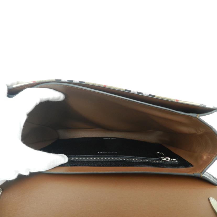 BURBERRY バーバリー 黒 斜め掛け レディース/バーバリーチェックショルダー/ブラック//Aランク/69