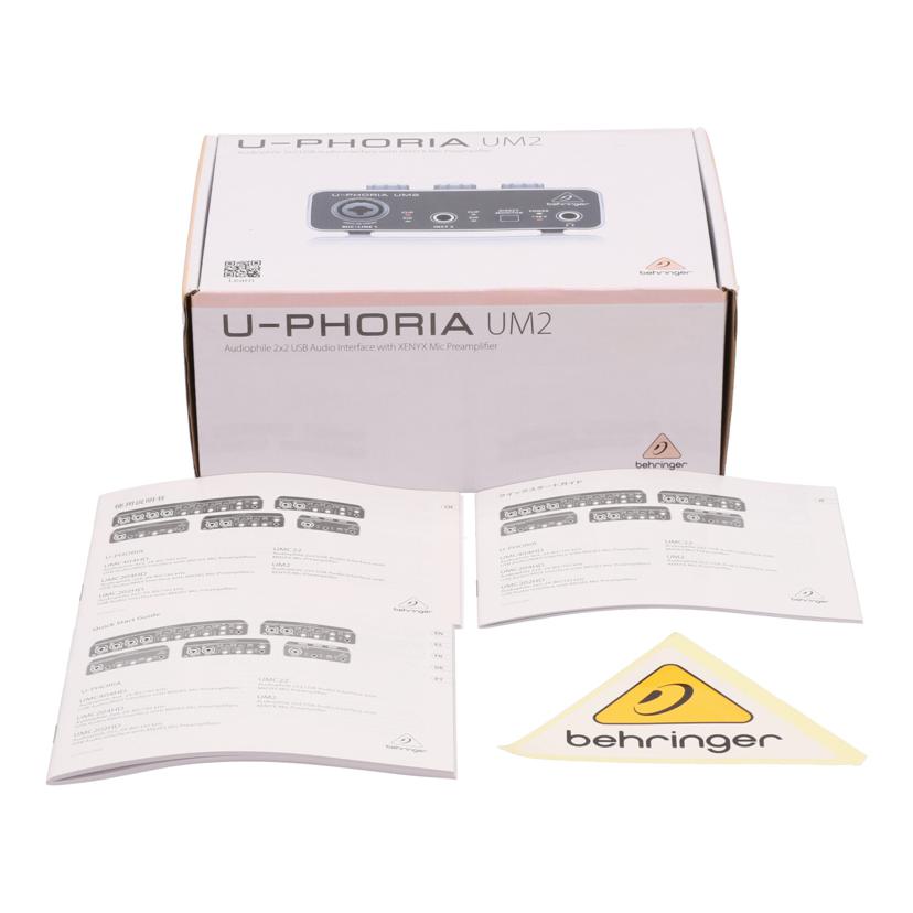 BEHRINGER ベリンガー/オーディオインターフェース/U-PHORIA UM2//-/Bランク/81
