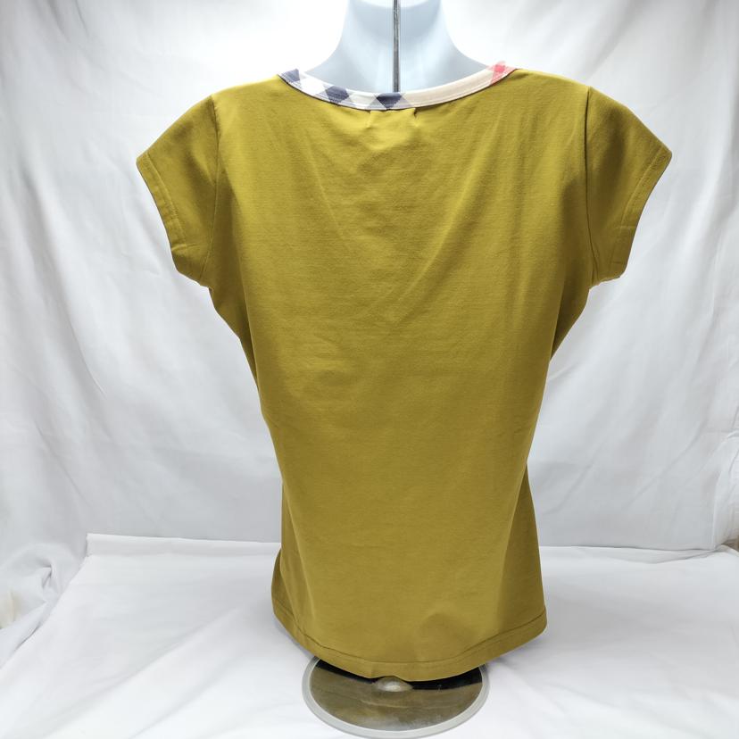 BURBERRY LONDON バーバリージャパン株式会社/ノバチェック Tシャツ Vネック カーキ/FAJ22-557-73//Aランク/52