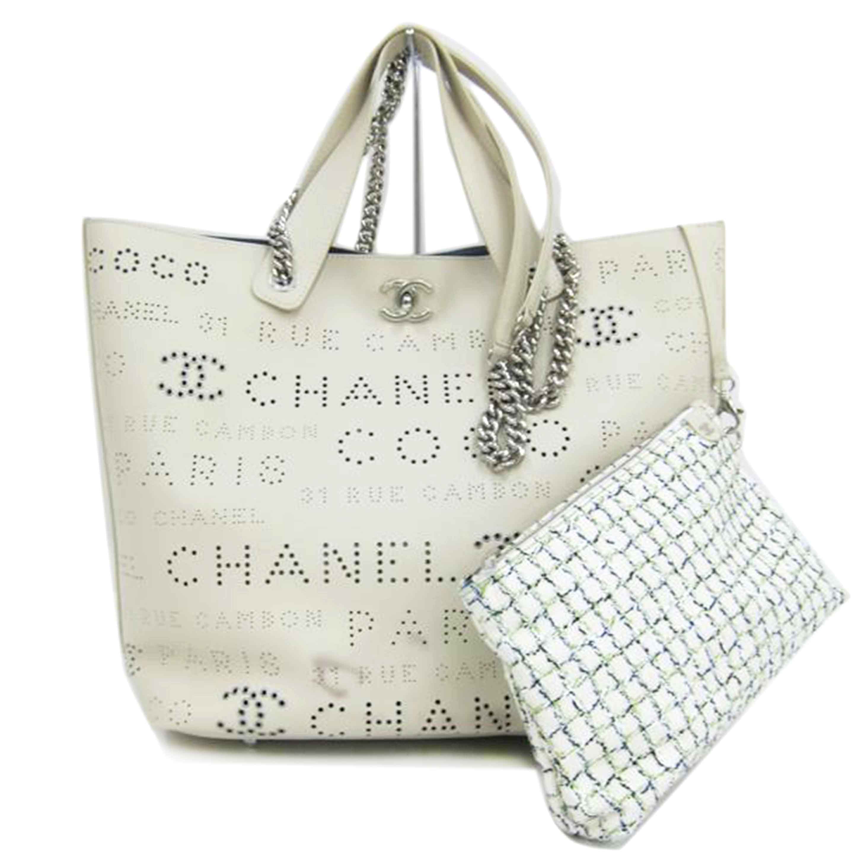 CHANEL シャネル/パンチングレザートート//27266805/Bランク/82