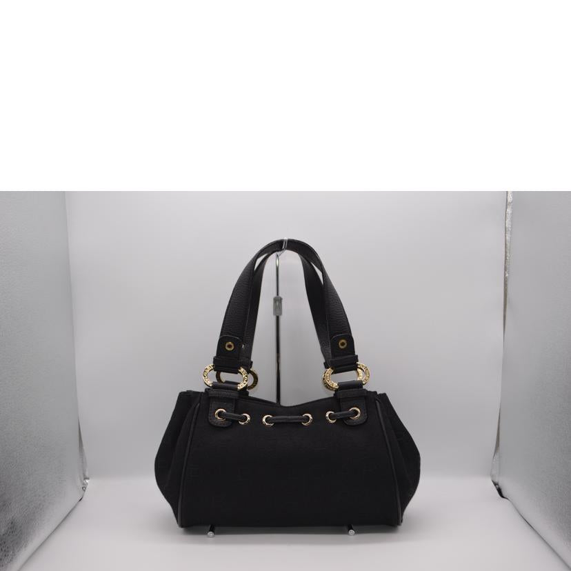 BVLGARI ブルガリ/ロゴマニアレッタレレザーハンドM/ノワール/25178//ABELEL/Aランク/89