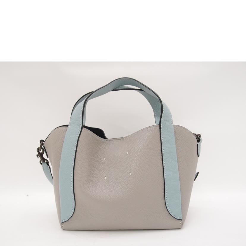 COACH コーチ レザー ハンド 斜め掛け レディース/ハドリーホーボー21 2wayトート/グレー/88151//L2191/Aランク/69