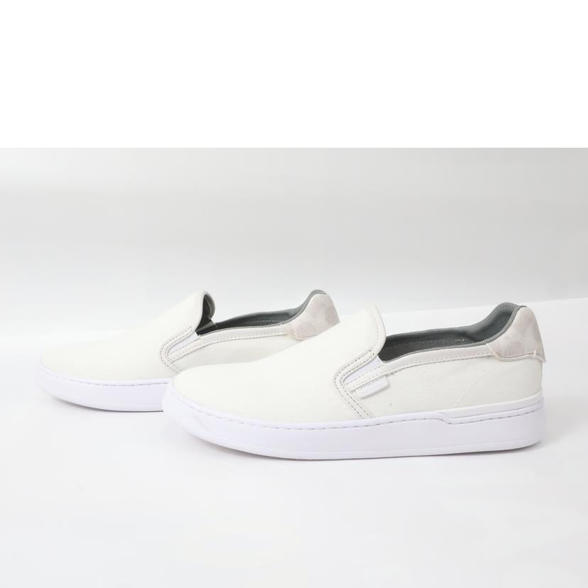 COACH コーチ/スリッポン 26.0cm ホワイトシグネチャー メンズシューズ/Walker Canvas//Aランク/65