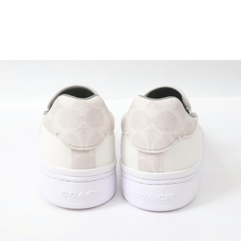 COACH コーチ/スリッポン 26.0cm ホワイトシグネチャー メンズシューズ/Walker Canvas//Aランク/65